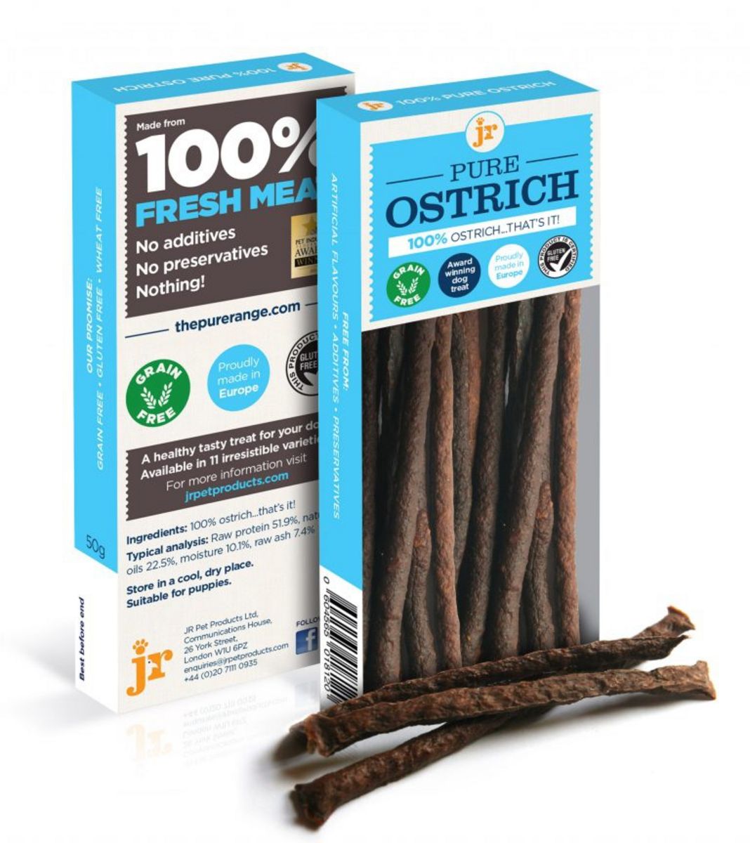 JR Pet Products - Pure Ostrich Sticks