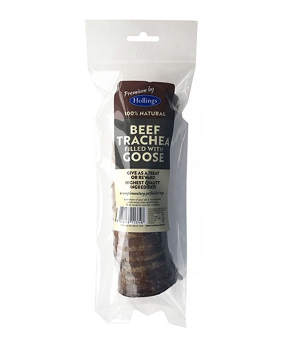 Hollings 100% Natural Beef Trachea Filled With Goose