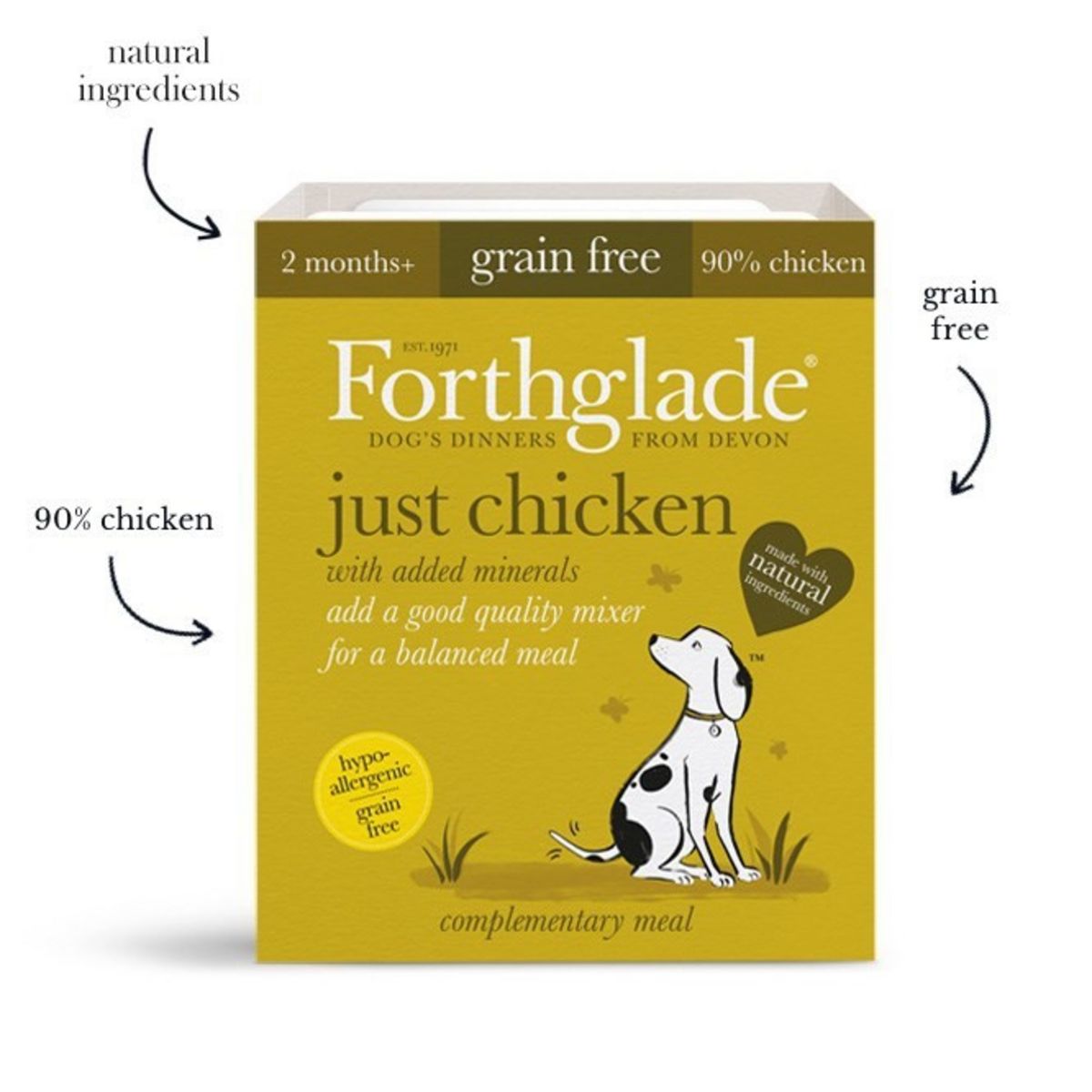 Forthglade Just Chicken - Wet Food - For Dogs