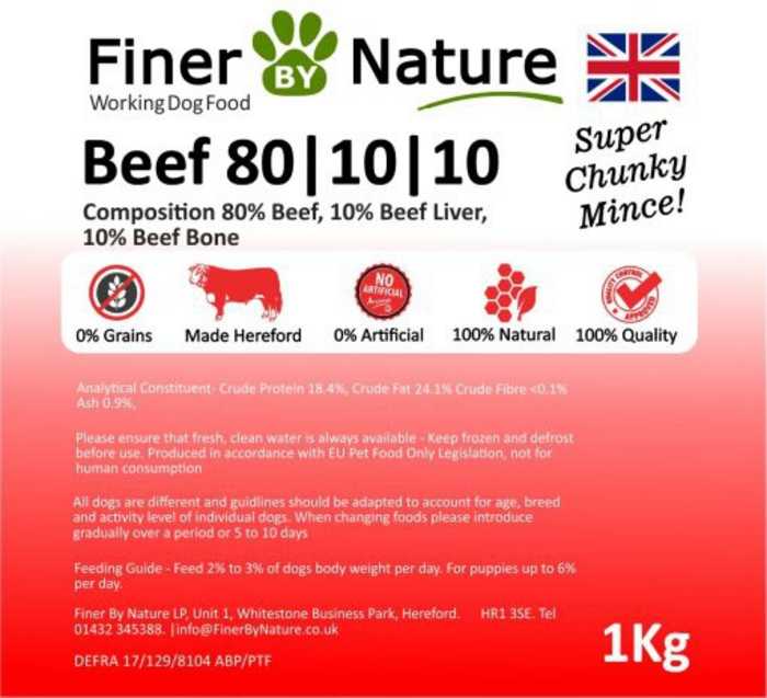 Finer By Nature 80-10-10 Beef