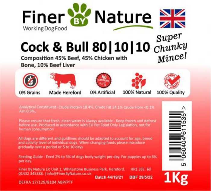 Finer By Nature 80-10-10 Cock & Bull