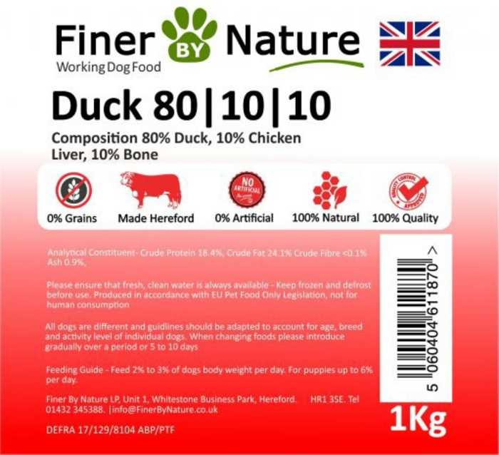 Finer By Nature 80-10-10 Duck