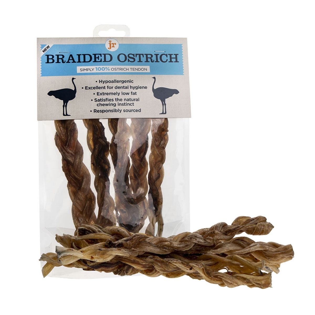 JR Pet Products - Braided Ostrich Tendon