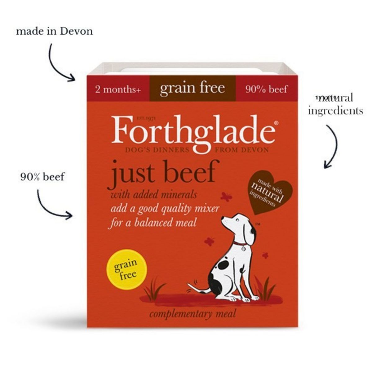 Forthglade Just Beef - Wet Food - For Dogs