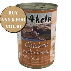 Akela Chicken With Goose - Wet Food - For Working Dogs 
