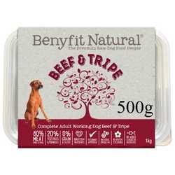 Benyfit Natural Beef & Tripe - Raw Food - Working Dogs - 500g