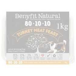 Benyfit Natural Turkey Meat Feast - Raw Food - Working Dogs - 1kg