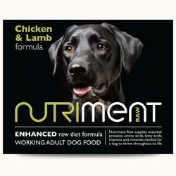 Nutriment Chicken & Lamb Formula - Raw Food - For Working Dogs - 500g