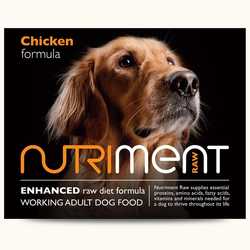 Nutriment Chicken Formula - Raw Food - For Working Dogs - 500g
