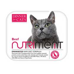 Nutriment Dinner For Cats - Beef - Raw Food - 175g