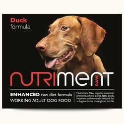 Nutriment Duck Formula - Raw Food - For Working dogs - 500g