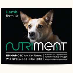 Nutriment Lamb Formula - Raw Food - For Working Dogs - 500g