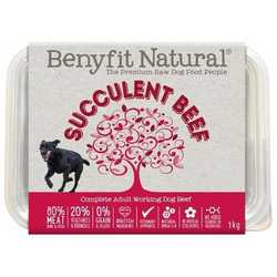 Succulent Beef Complete Adult Raw Working Dog Food 500g