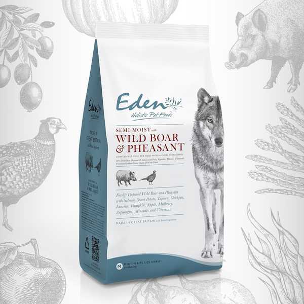 Eden Wild Boar & Pheasant - Semi-Moist Food - For Dogs 