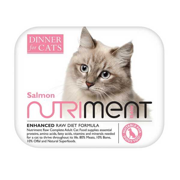 Nutriment Dinner For Cats - Salmon - Raw Food - 175g
