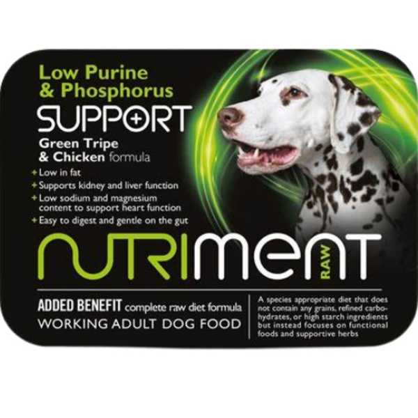 Nutriment Low Purine & Phosphorus Support - Raw Food - For Working Dogs - 500g