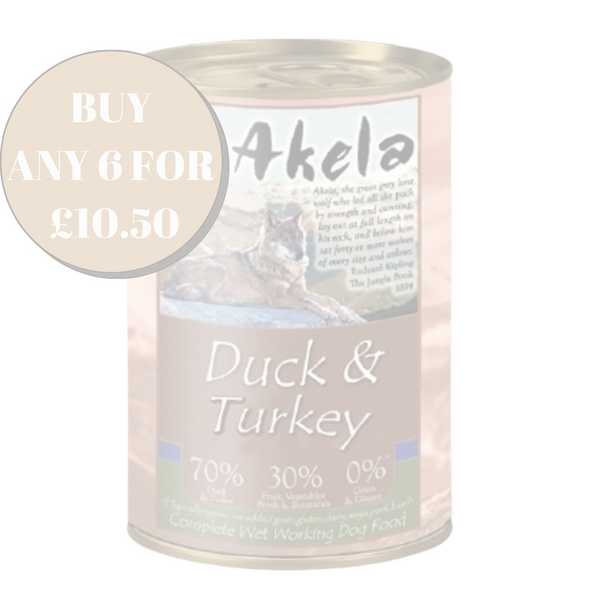 Akela Duck & Turkey - Wet Food - For Working Dogs