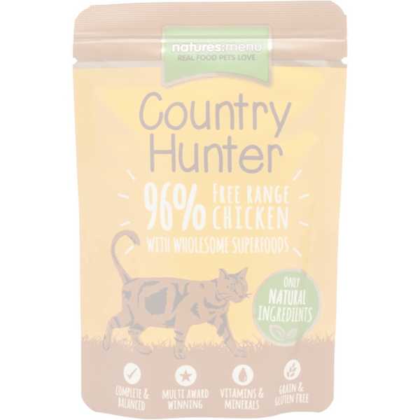 Natures Menu - Country Hunter Pouches Free Run Chicken - Cat Food