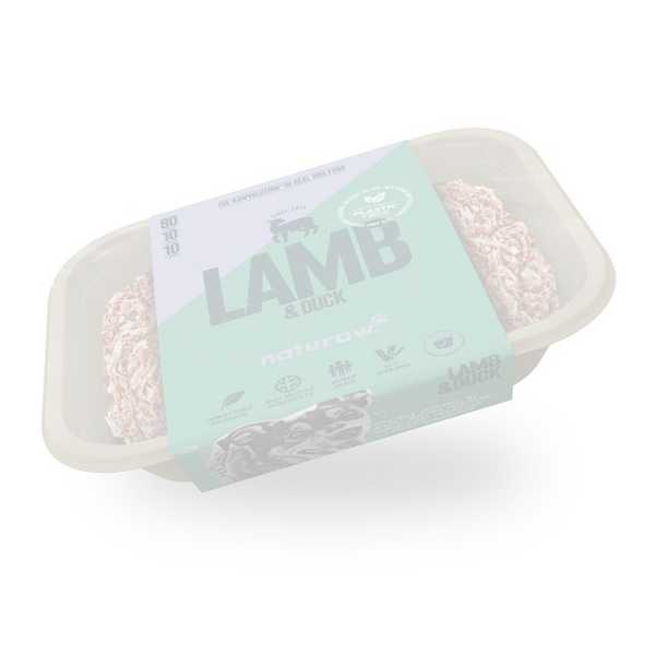 Naturaw Lamb & Duck - Raw Food - For Working Dogs - 500g
