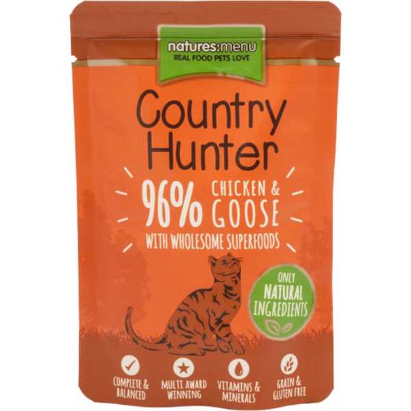 Natures Menu - Country Hunter Pouches Chicken & Goose - Cat Food