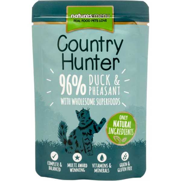Natures Menu - Country Hunter Pouches Duck & Pheasant - Cat Food