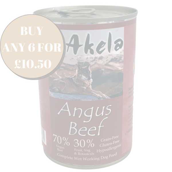 Akela Angus Beef - Wet Food - For Working Dogs 