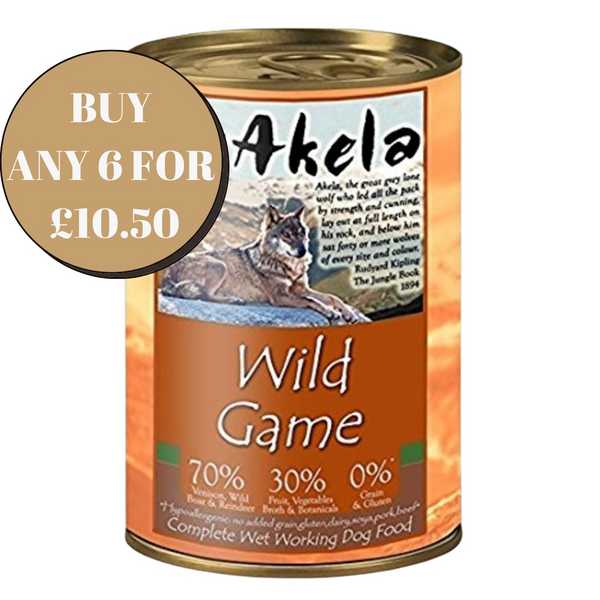Akela Wild Game - Wet Food - For Working Dogs 